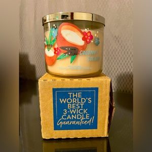 Bath & Body Works COCONUT COLADA 3 wick White Barn Candle NEW